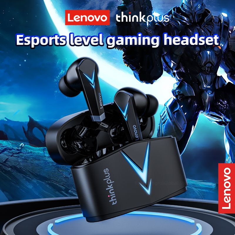 Original Lenovo LP6 TWS Gaming Earbuds Noice Cancelling Wireless Earphone HIFI Music Bluetooth Headphones